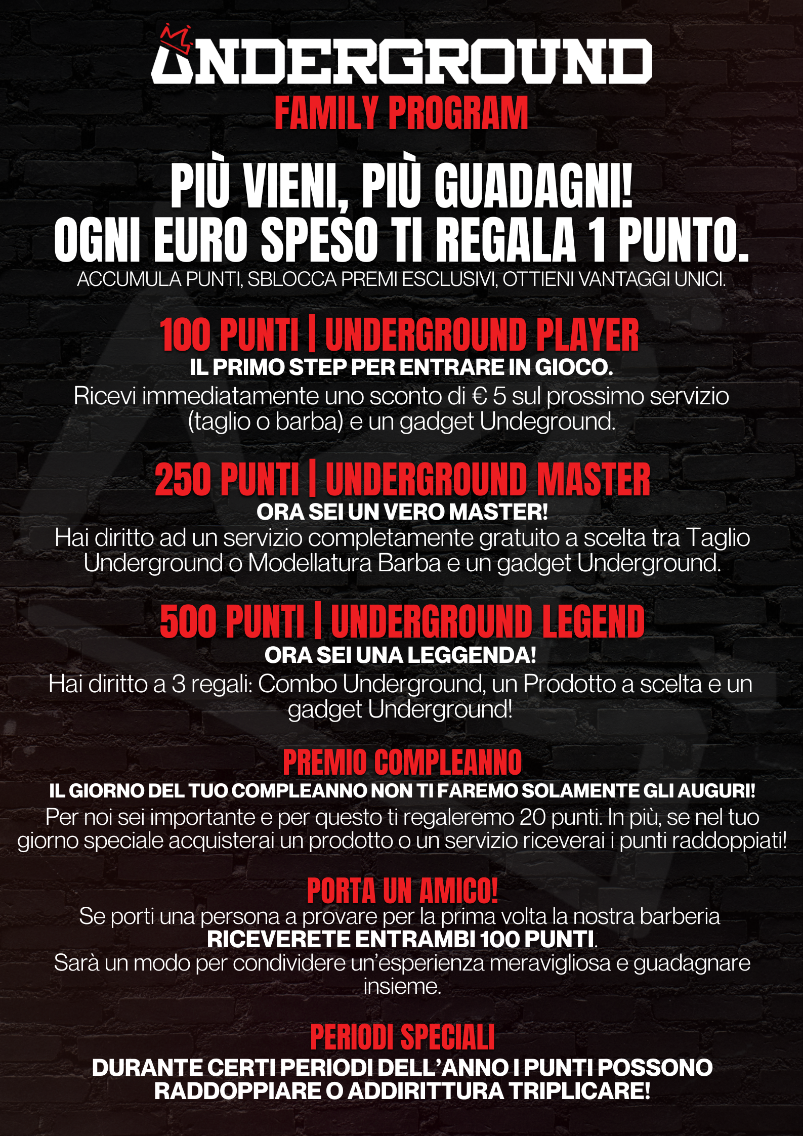 Programma Fedeltà - Underground Family Program