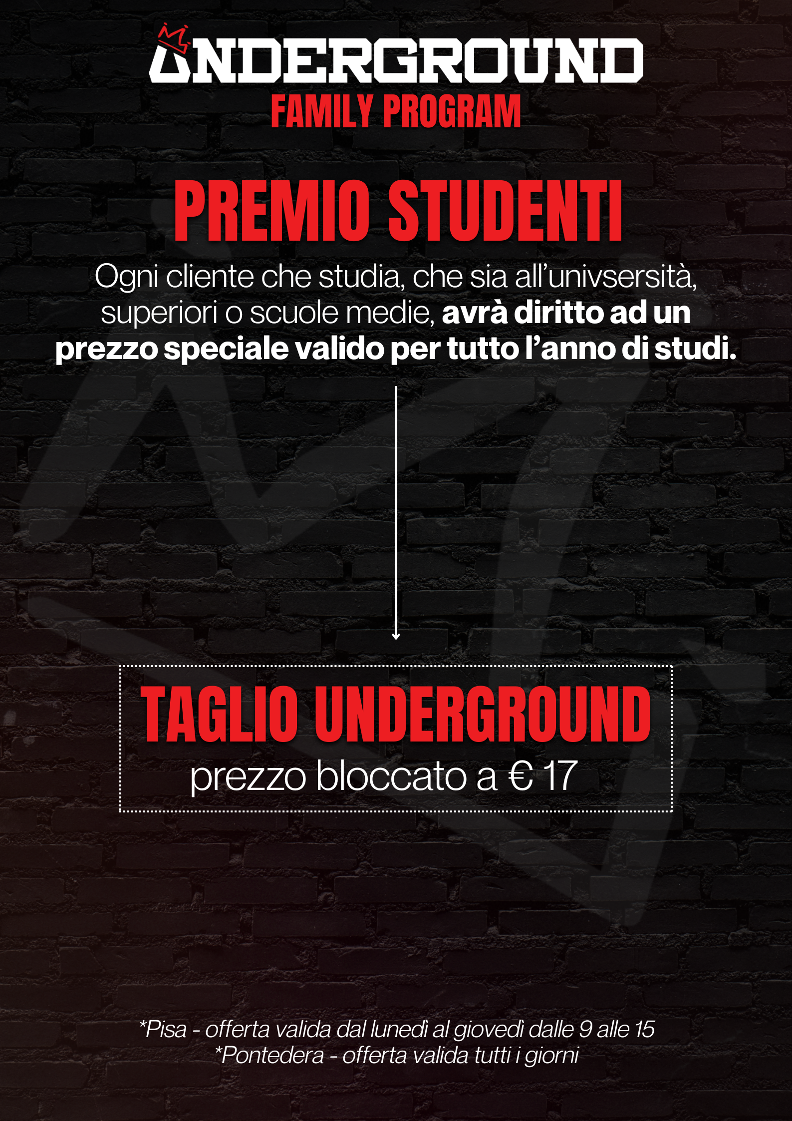 Premio Studenti - Underground Family Program